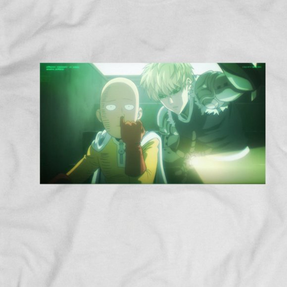 One Punch Funny Saitama Genos Tee - Picture 2 of 2